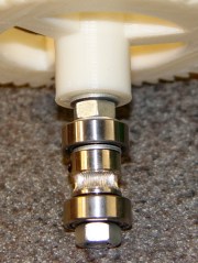 Filament drive gear - shaft spacing