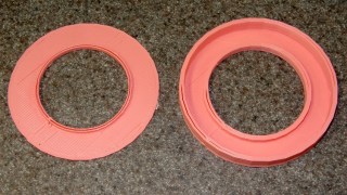 LED ring light - mounting plate and shade