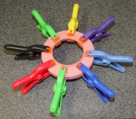 Clamping LED ring light parts