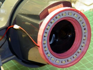 Microscope LED Ring light - snout view
