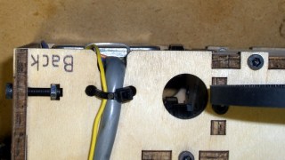 X axis motor wire strain relief