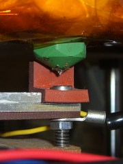 Nozzle in wipe position
