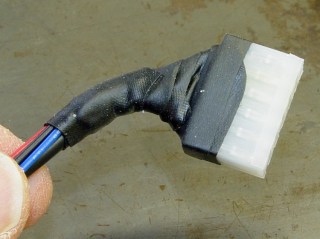 dsc00556 - Strain relief on ABP connector Strain relief on ABP connector