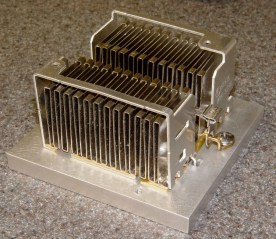 CPU heatsink on aluminum spreader
