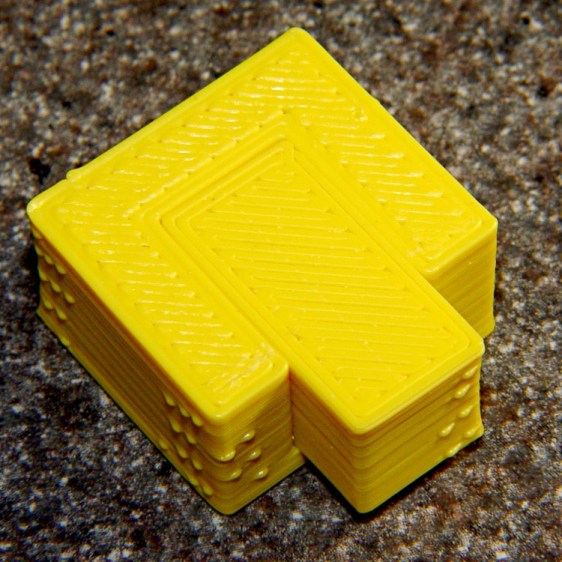 Perimeter Calibration Block - yellow 1.10 rpm 0.33 0.66 mm