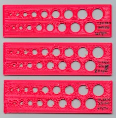 Polyholes at 25 50 75 mm per sec