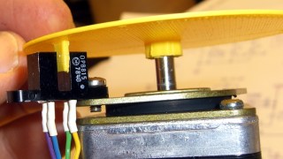 cimg5984 - First synch disk with optical interrupter First synch disk with optical interrupter
