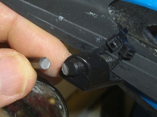 Broken helmet mirror mount