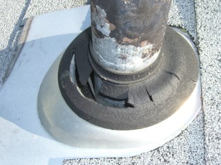 Rotted vent stack gasket