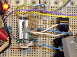 Detonated electrolytic cap