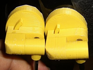 Helmet mirror mount size comparison