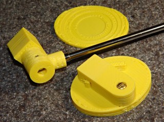 Mirror mount partial assembly - top