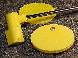 dsc00732 - Mirror mount parts partial assembly - bottom Mirror mount parts partial assembly - bottom