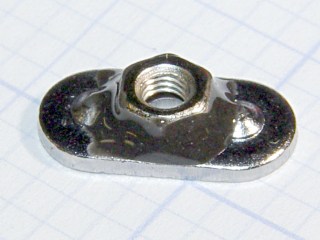 Mirror ball joint - epoxied nut