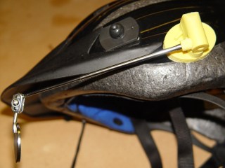 dsc00738 - Mirror mount - on helmet Mirror mount - on helmet