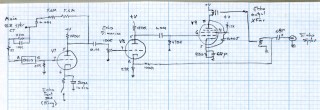 Ampeg B-12-XY - as-found Echo circuit Ampeg B-12-XY - as-found Echo circuit