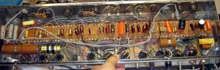 cimg6110 - Ampeg B-12-XY - Underside - new caps Ampeg B-12-XY - Underside - new caps