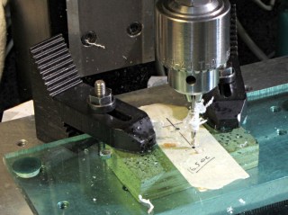 Drilling opto switch post holes
