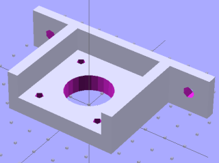 NEMA 17 Mount - additive model NEMA 17 Mount - additive model