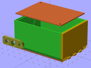 Case Solid Model - Tab End View - Fit Case Solid Model - Tab End View - Fit