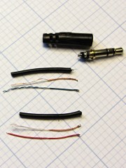 Broken headphone cable conductors