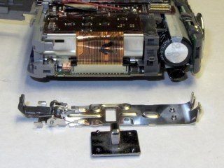EX-Z850 battery latch and carrying lug