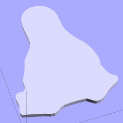 Tux Slab - solid model