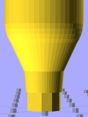 CO2 Capsule Nozzle - solid model detail