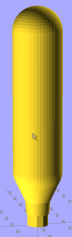 CO2 Cartridge - solid model CO2 Cartridge - solid model
