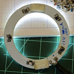 img_0916 - LED ring light - paralleled resistors LED ring light - paralleled resistors