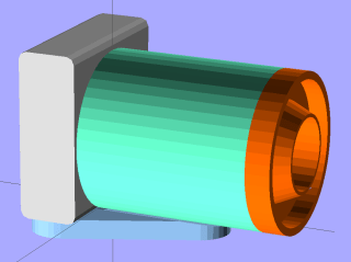 LED Ring mount - solid model LED Ring mount - solid model