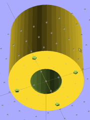 Main tube - solid model - bottom view Main tube - solid model - bottom view