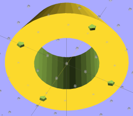 Microscope eyepiece adapter - bottom view Microscope eyepiece adapter - bottom view