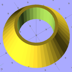Microscope eyepiece adapter - front view Microscope eyepiece adapter - front view