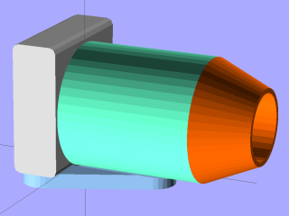 Microscope mount - solid model Microscope mount - solid model