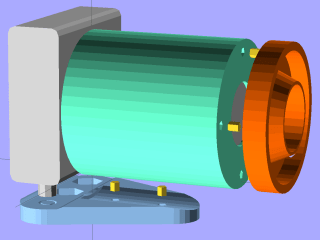 SX230HS Macro Lens mount - solid model - exploded with pegs