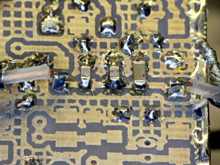 img_1027 - GPS voice PCB - SMD caps on PTT input GPS voice PCB - SMD caps on PTT input