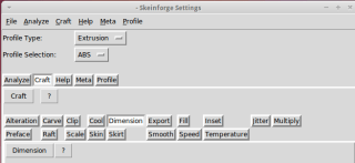 Skeinforge simplified