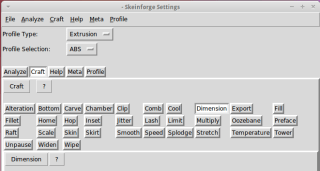 Skeinforge standard
