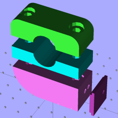 Superflash mount - solid model