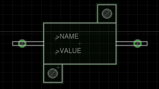 EAGLE 10 W Resistor package
