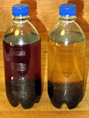 Vanilla extract - shaken and unshaken