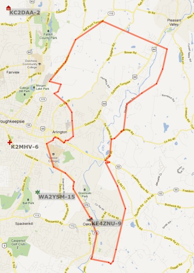 KE4ZNU-9 trip - 2012-02-01