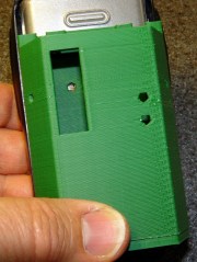 HT-GPS Case - Wouxun KG-UV3D rear view