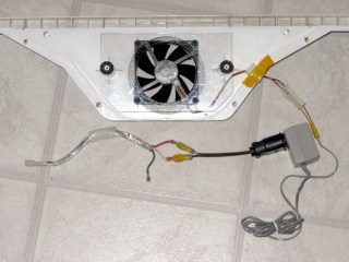img_1428 - PC case fan with adapted wall wart PC case fan with adapted wall wart