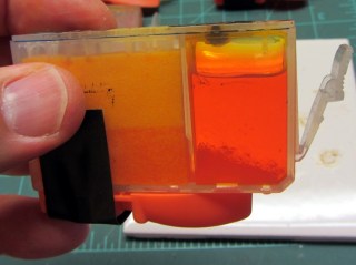 Sediment in ink tank