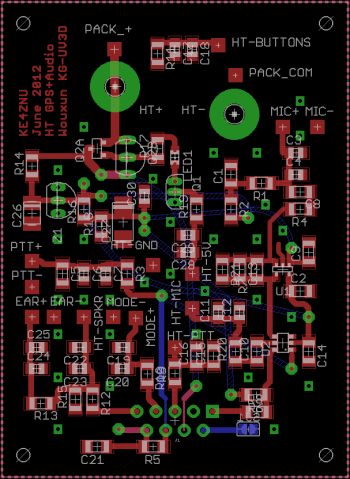 Wouxun KG-UV3D GPS+Voice PCB