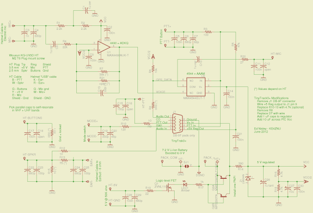 Wouxun KG-UV3D GPS+Voice Schematic