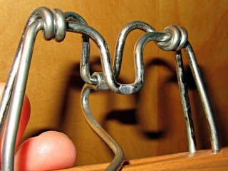 Trouser hanger - abraded steel