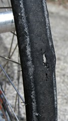 Front tire aneurysm